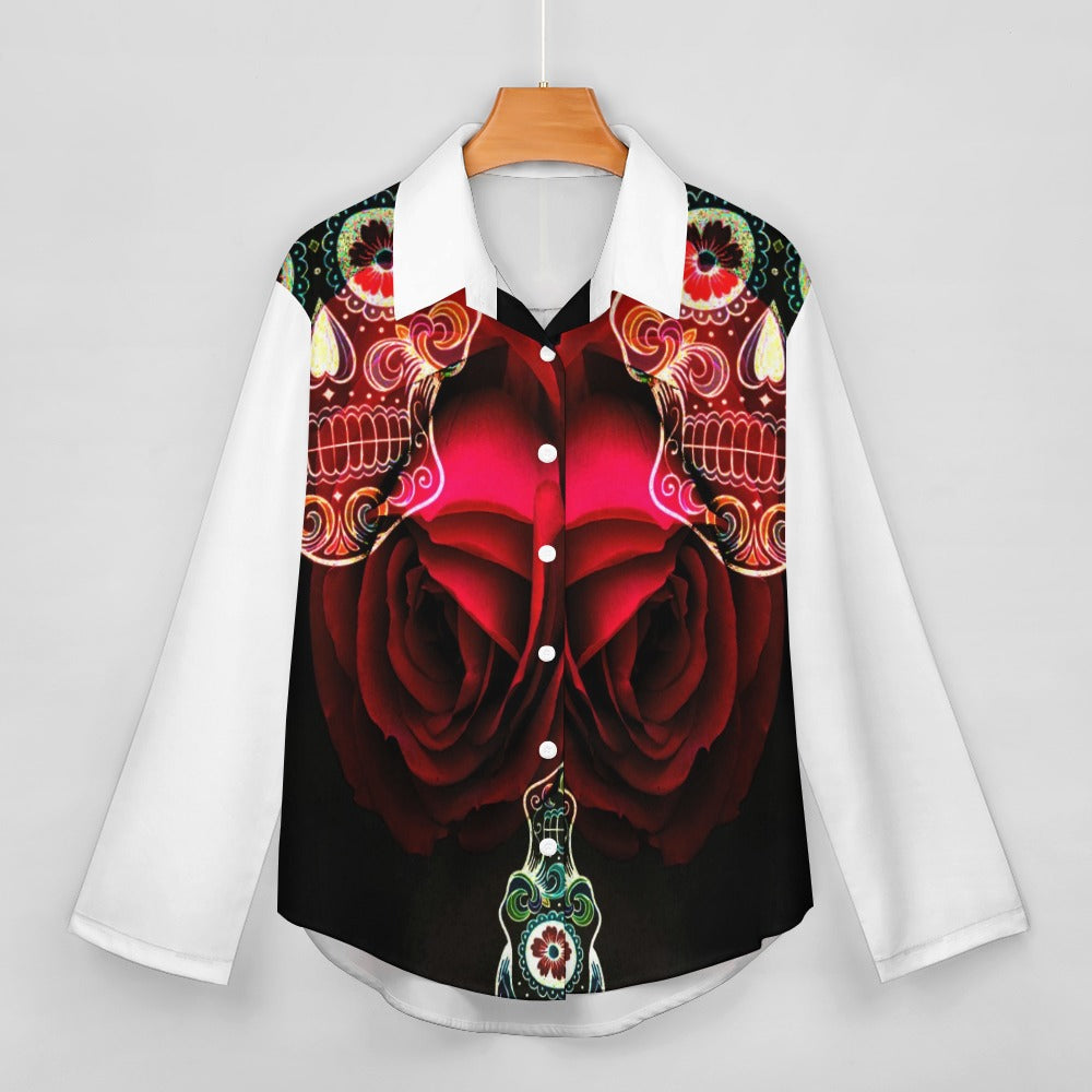 SHIRT SKULL ROSE