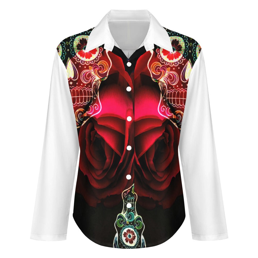 SHIRT SKULL ROSE
