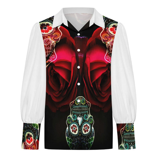 SHIRT SKULL ROSE