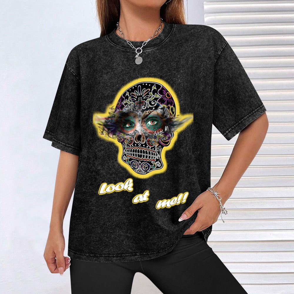 T-SHIRT MEXICAN EYES SKULL