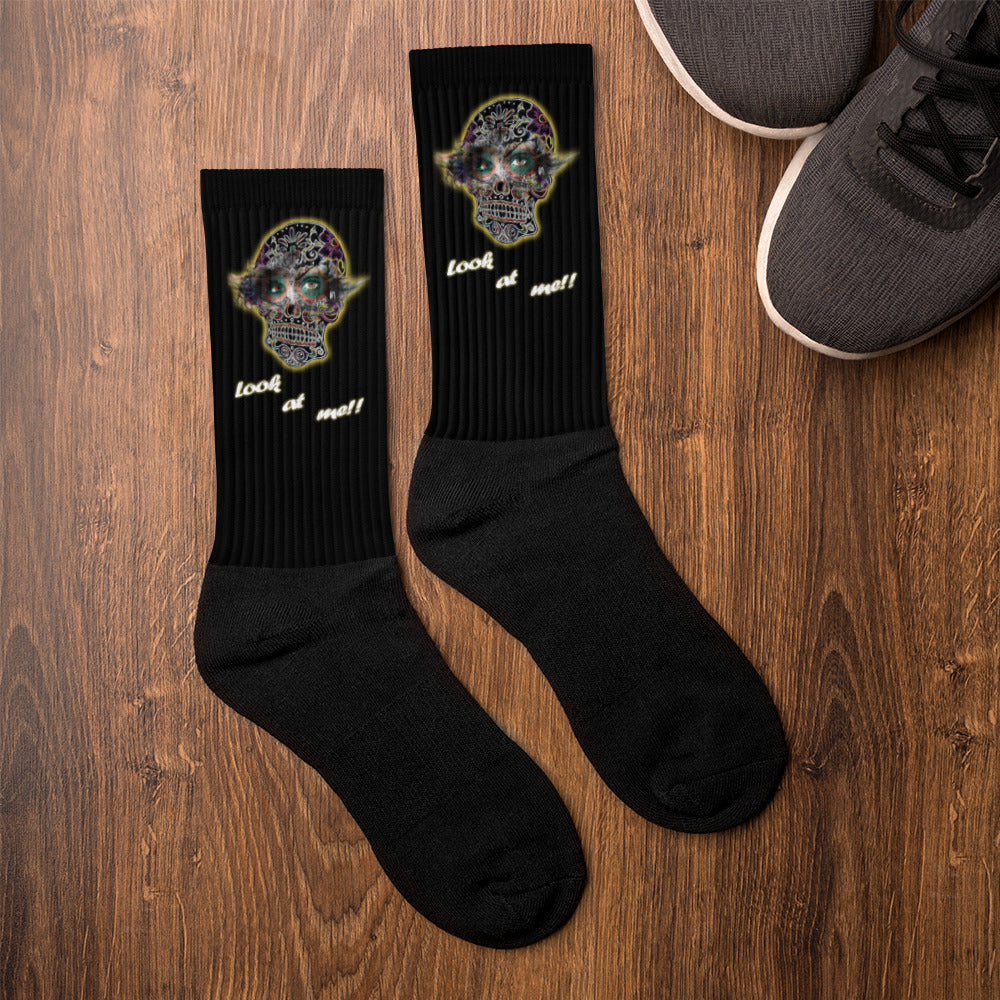 SOCKS BLACK SKULL