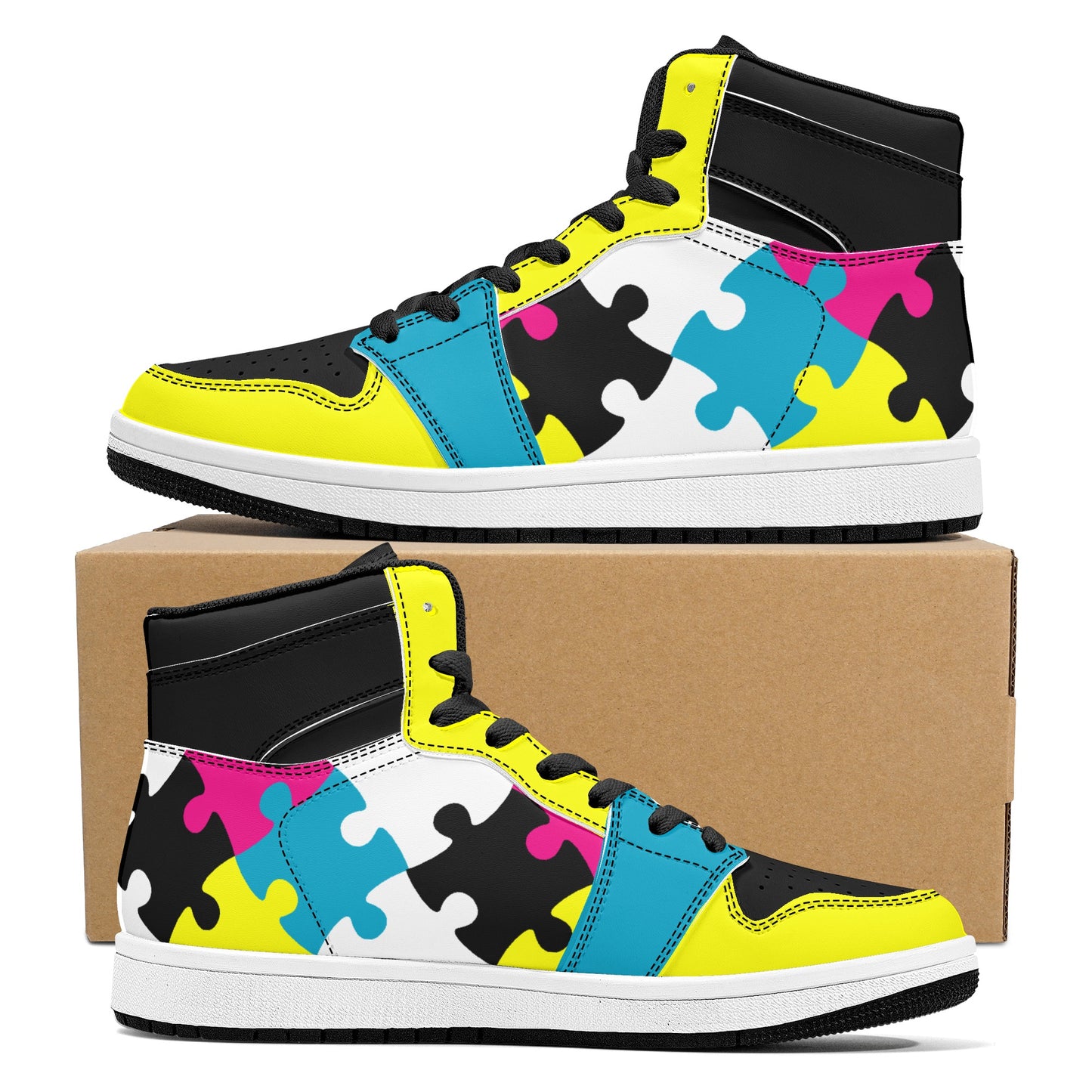 HIGH TOP PUZZLE SNEAKERS