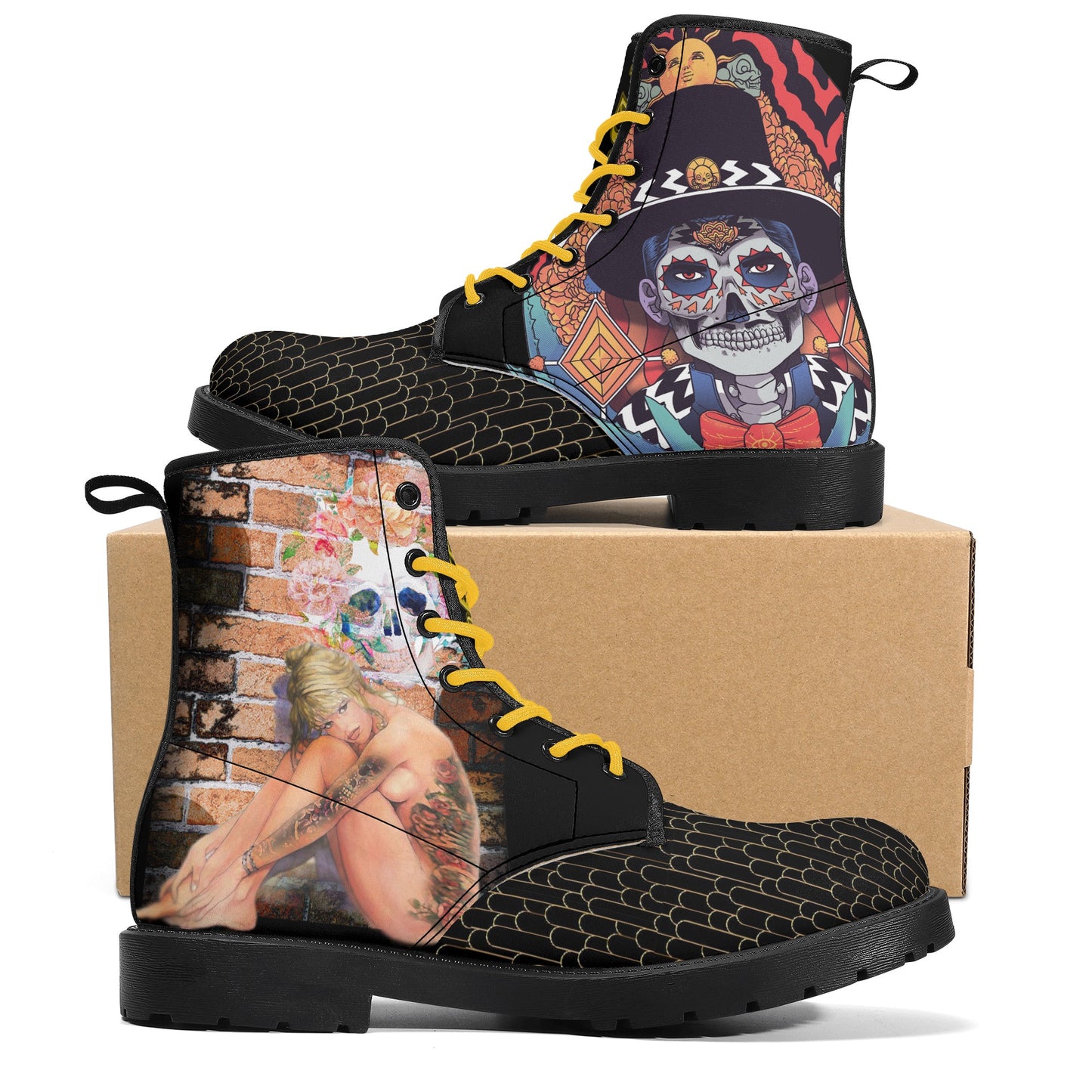 MEXICAN SKULL BOOTS