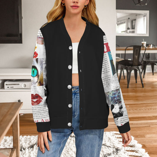 NEWSPAPER CARDIGAN