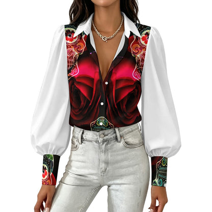 SHIRT SKULL ROSE