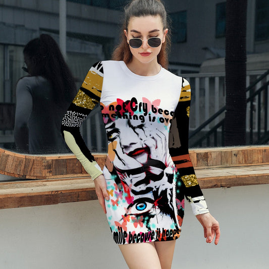 LONG SLEEVE DRESS CRY