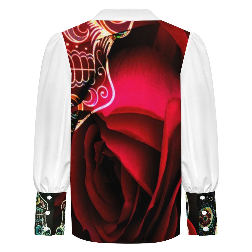 SHIRT SKULL ROSE
