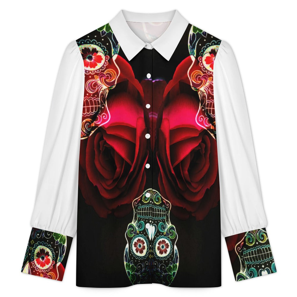 SHIRT SKULL ROSE