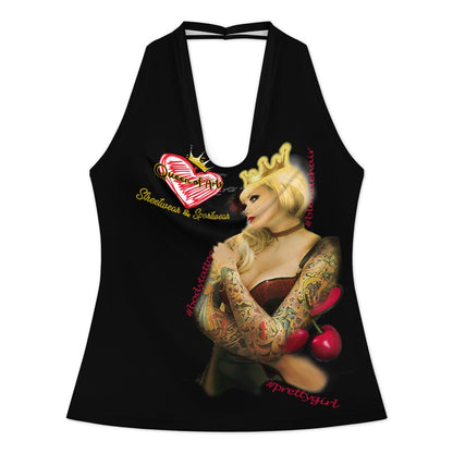 NECKLINE TOP BLONDE INK