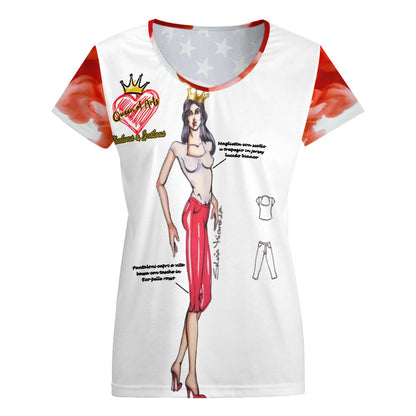 T-SHIRT DONNA FASHION DESIGNER