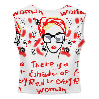 CROP TOP WOMAN RED