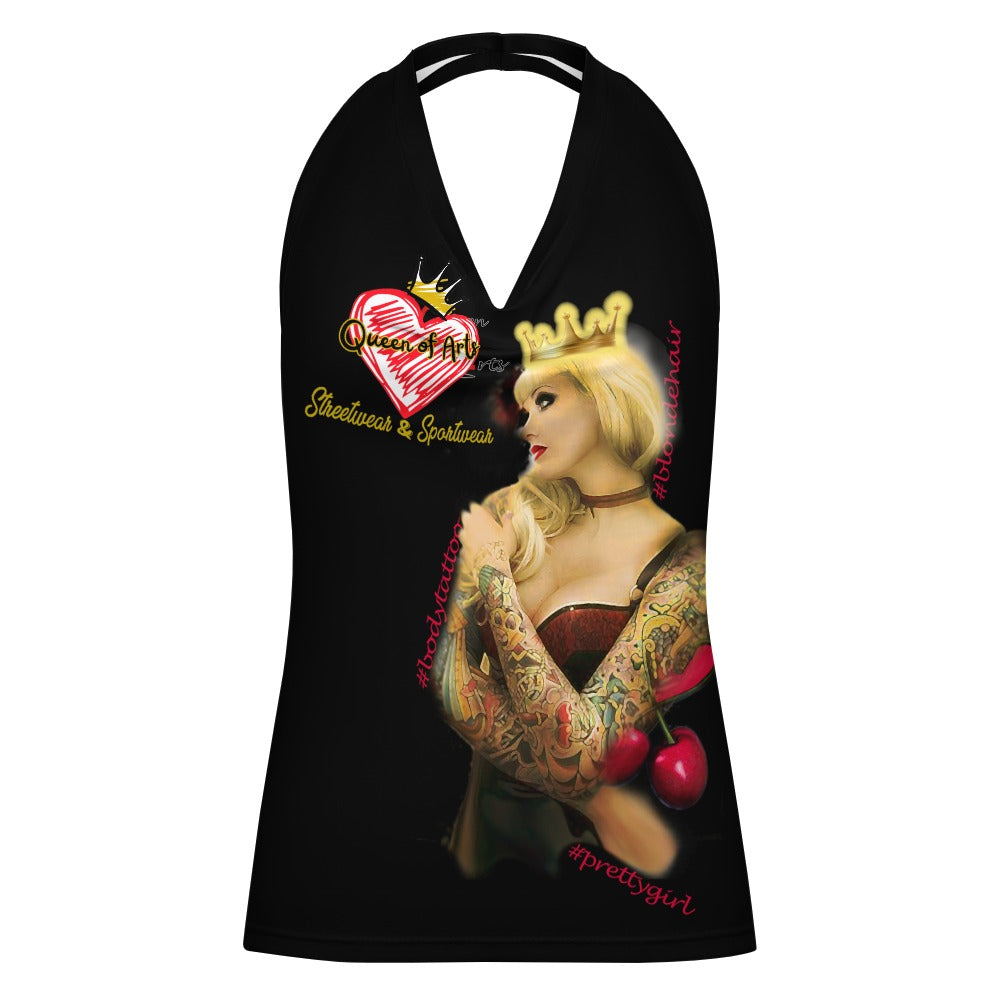 NECKLINE TOP BLONDE INK