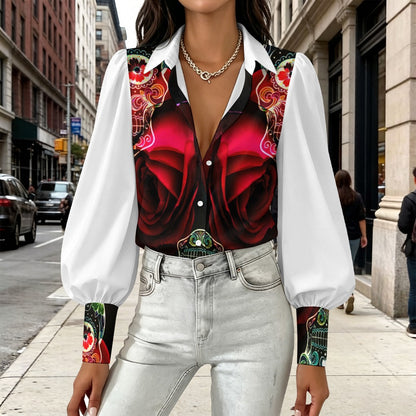 SHIRT SKULL ROSE