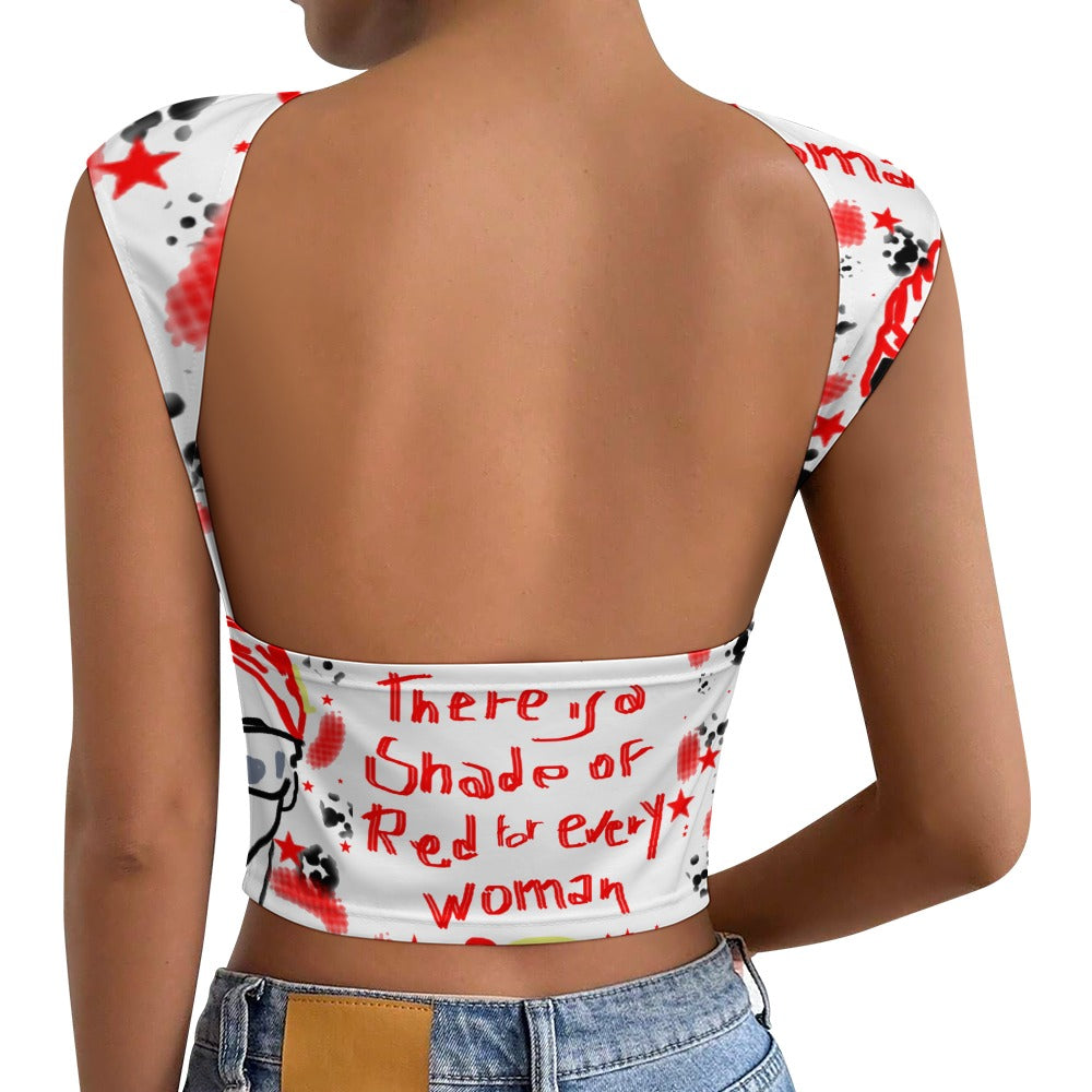 CROP TOP WOMAN RED