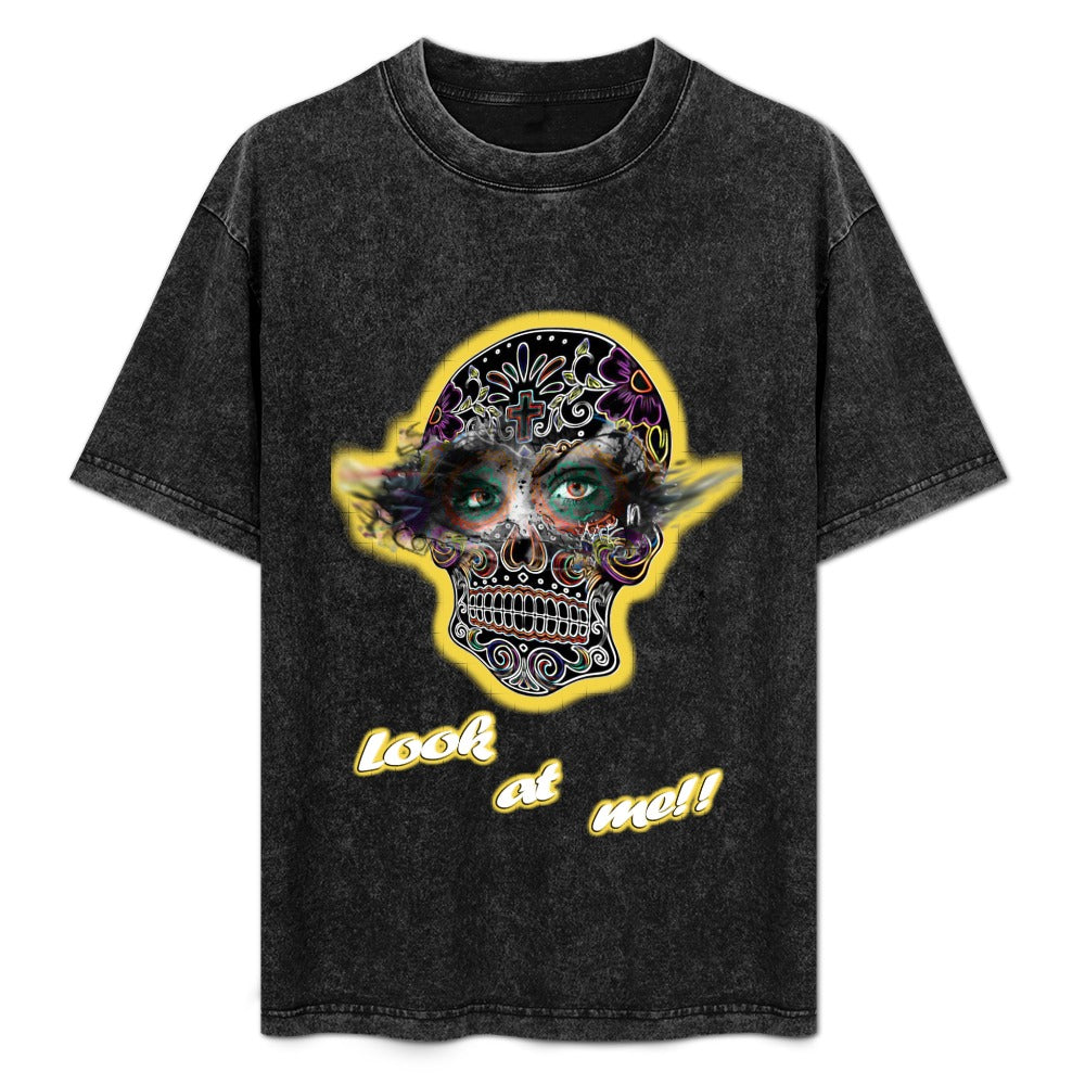 T-SHIRT MEXICAN EYES SKULL