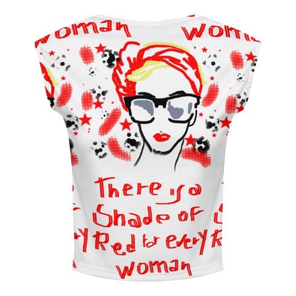 CROP TOP WOMAN RED