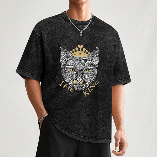 T-SHIRT VINTAGETHE CAT KING