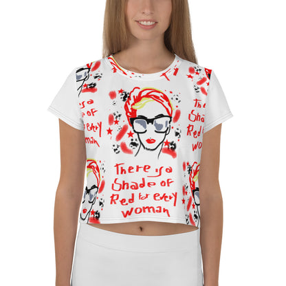 CROP T-SHIRT WOMAN RED