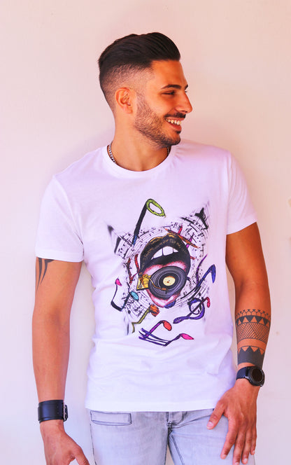 T-SHIRT UOMO  BOCCA VINYL